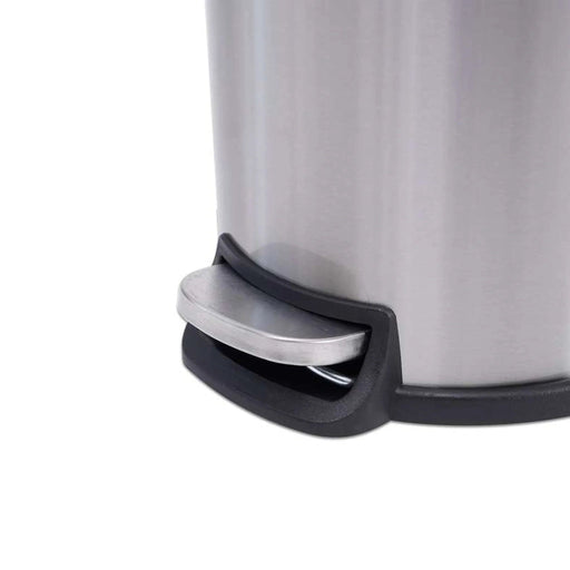 Clovis Soft Close Step Bin 5L - Silver Pan Home