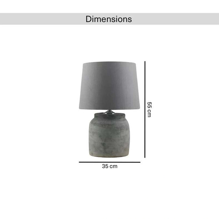 Clyder E27 Ceramic Table Lamp 35X55Cm - Green