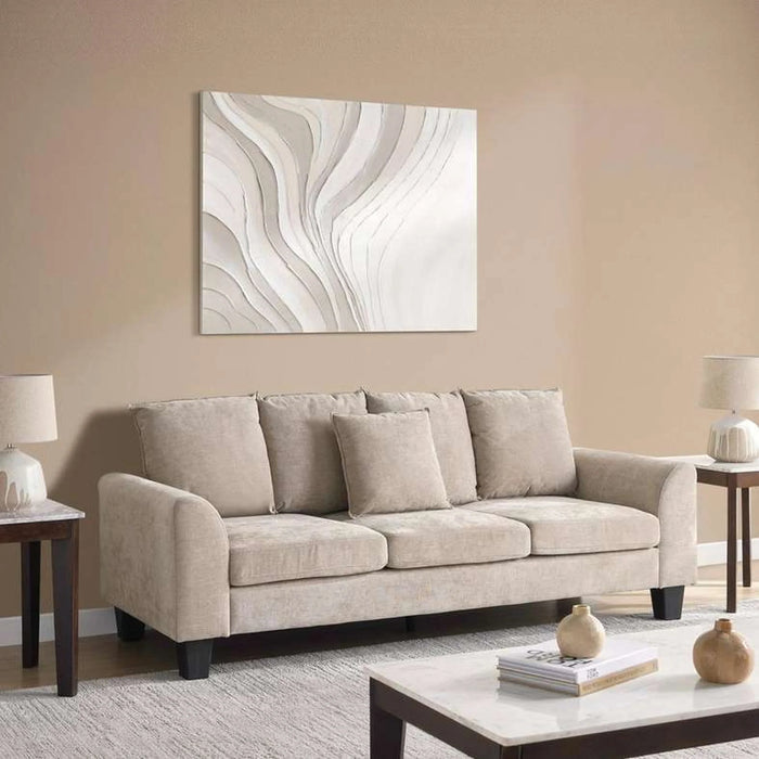Coasta 3 Seater Sofa - Beige Pan Home