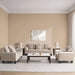 Coasta 3 Seater Sofa - Beige Pan Home