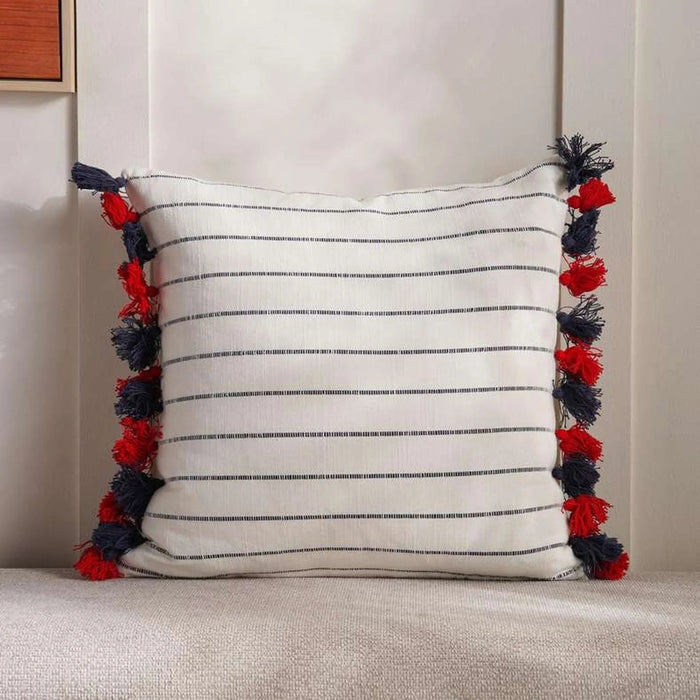 Cobo Cushion Cover With Tassels 45X45Cm - Navy Pan Home