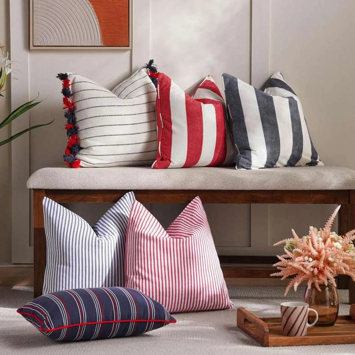 Cobo Cushion Cover With Tassels 45X45Cm - Navy Pan Home