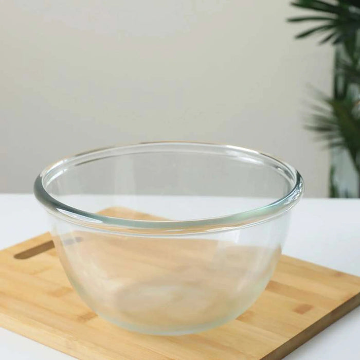 Cocoon Tempered Serving Bowl D24Cm - Clear Pan Home