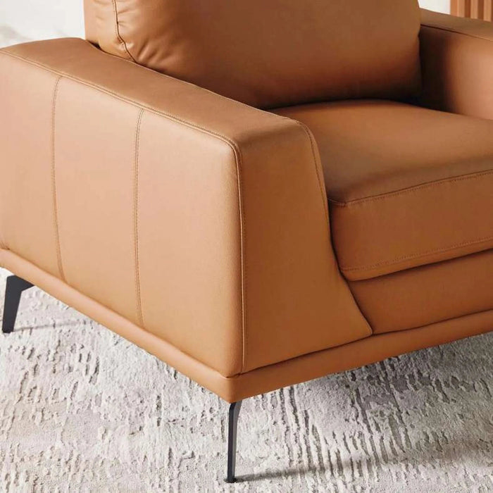 Code Single Seater Sofa - Light Brown Pan Home
