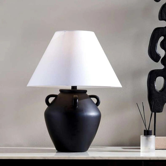 Colber E27 Ceramic Table Lamp 43X58.5Cm - Black