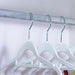 Colmar 6-Piece Rubber Coated Suit Hanger Set 42X22.5.5X0.4Cm - White Pan Home