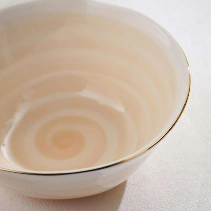 Color Whirl Porcelain Cereal Bowl Dia16Cm -Beige