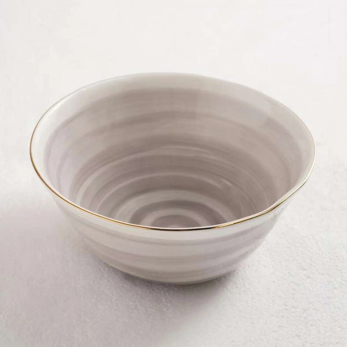 Color Whirl Porcelain Cereal Bowl Dia16Cm -Grey