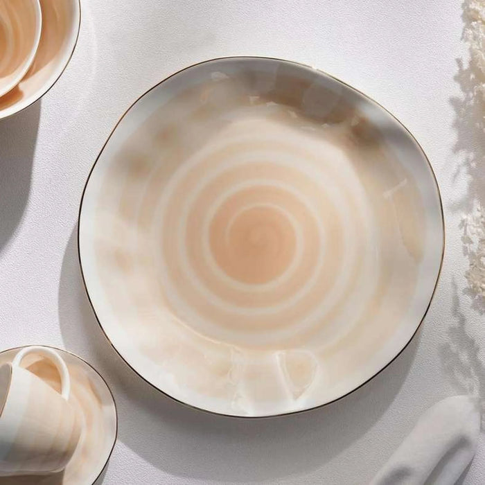 Color Whirl Porcelain Dinner Plate Dia26Cm -Beige