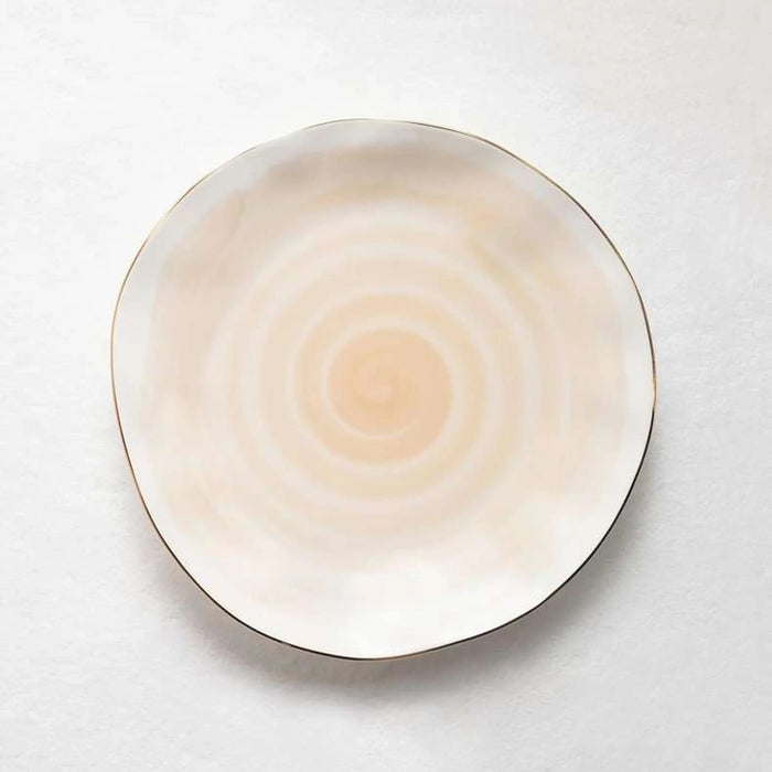 Color Whirl Porcelain Dinner Plate Dia26Cm -Beige