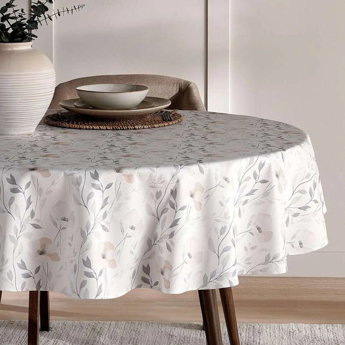 Colorida Printed Table Cover Dia140Cm - Grey