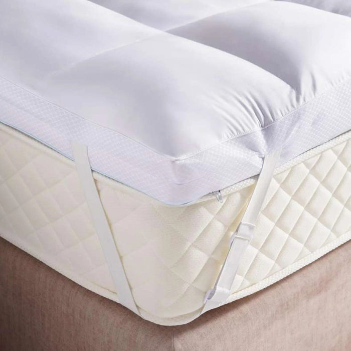 Comfort Bliss Hybrid Memory Foam Mattress Topper 90X200+8Cm - White Pan Home