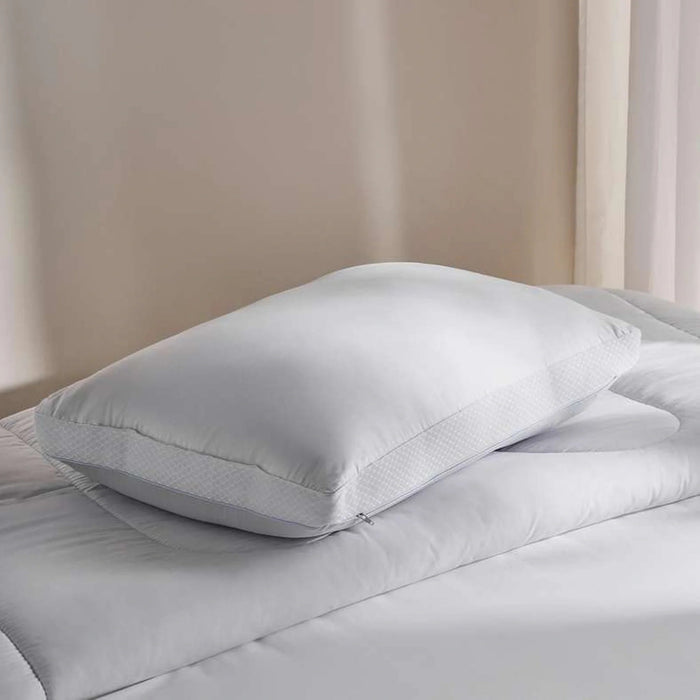 Comfort Bliss Hybrid Memory Foam Pillow 45X70+5Cm - White Pan Home