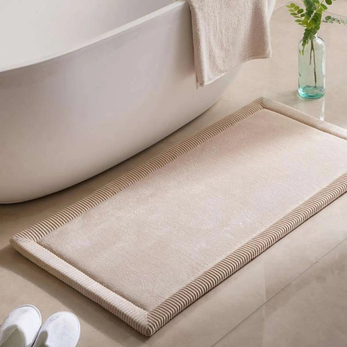 Comfort Memory Foam Bathmat 60X120X2.5Cm - Taupe Pan Home