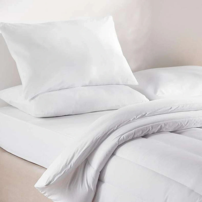 Comfy Kids 144Tc Cotton Rich 2-Piece Full Comforter Set 160X220Cm - White