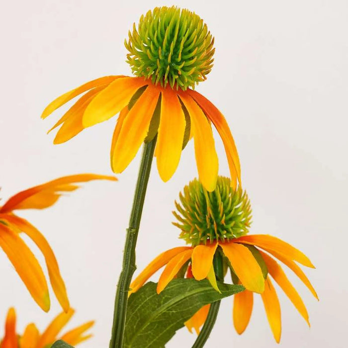 Cone Flower Artificial Stem 22.86X22.86X73.66Cm- Yellow Pan Home
