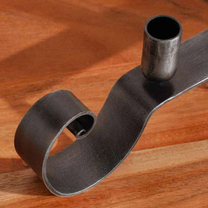 Conley Metal  Seven Taper Candle Holder 75X4X10Cm- Grey Antique