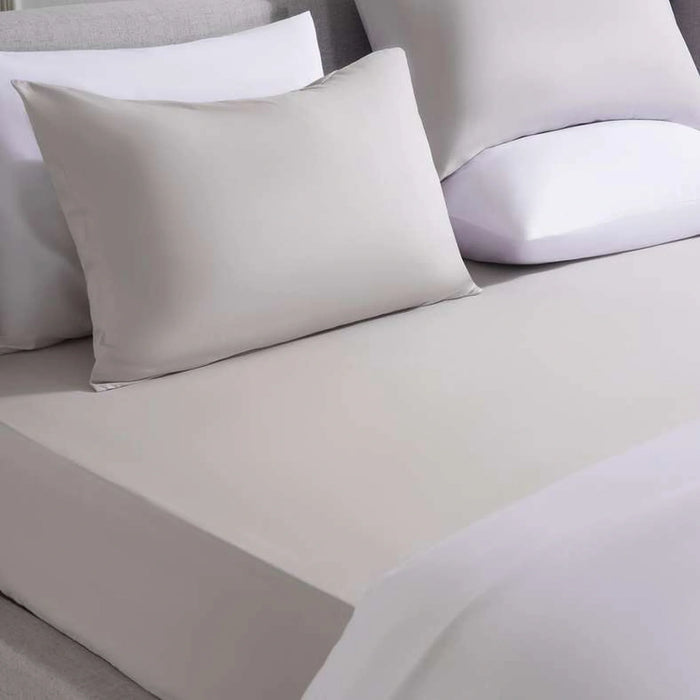 Conscious Eucacel Fitted Sheet 160X200+33Cm - Vapour Grey