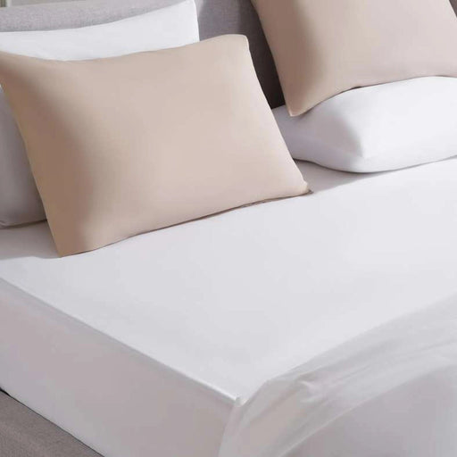 Conscious Eucacel Fitted Sheet - Bright White Pan Home