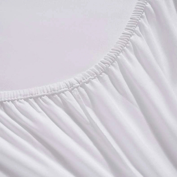 Conscious Eucacel Fitted Sheet - Bright White Pan Home