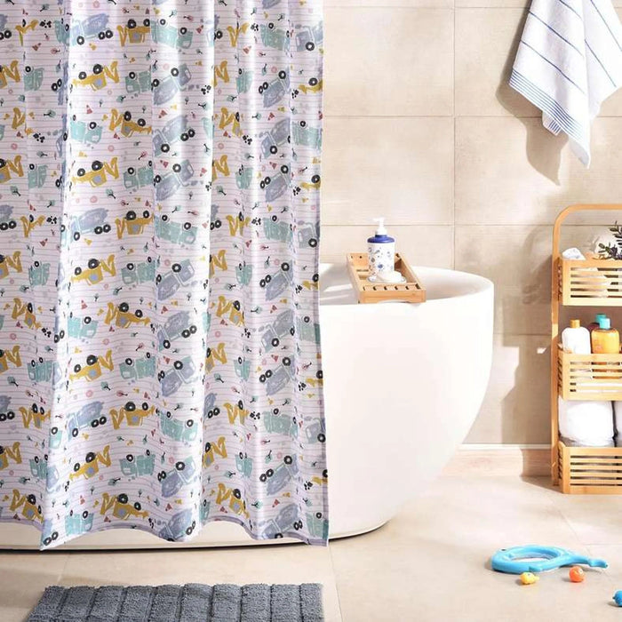 Construction Shower Curtain 180X180Cm - Multi Pan Home