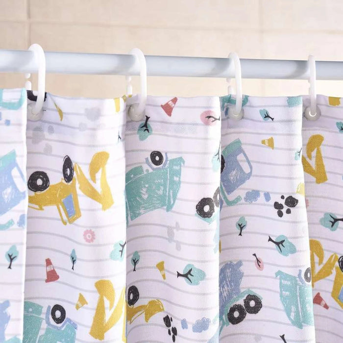 Construction Shower Curtain 180X180Cm - Multi Pan Home