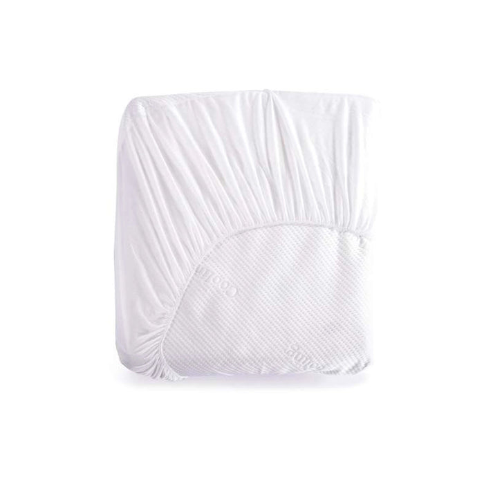Cooling Jacquard Waterproof Mattress Protector 200X200+33cm - White Pan Home
