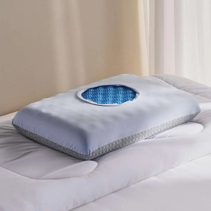 Coolsense Gel Beaded Memory Foam Pillow 40X60X14Cm - Aqua Pan Home