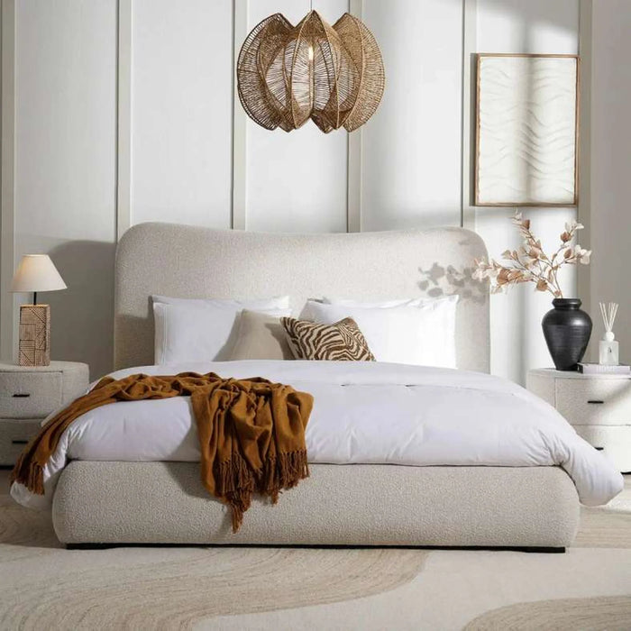 Coolwave Super King Bed 200X200 Cm - Beige
