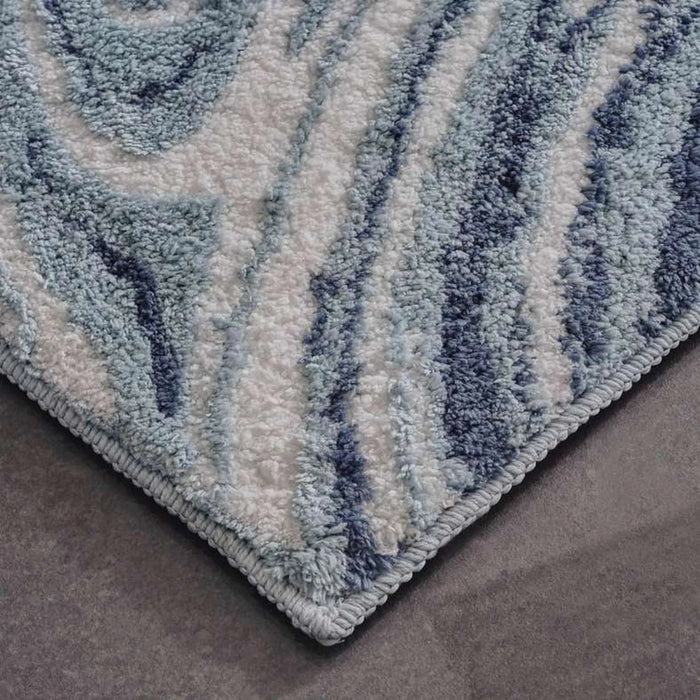 Cooper Ultraplush Anti-Slip Bathmat 70X120Cm - Blue Pan Home