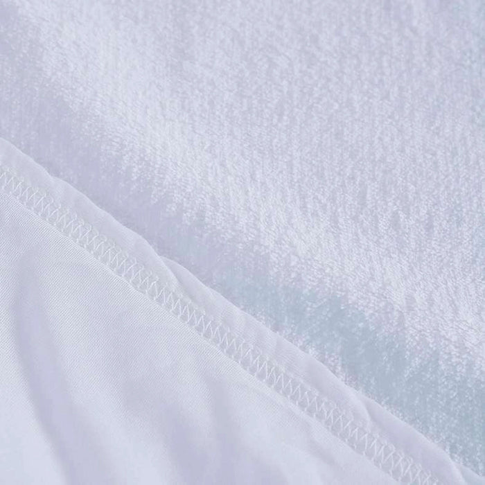 Coral Fleece Waterproof Mattress Protector 120X200+33cm-White Pan Home