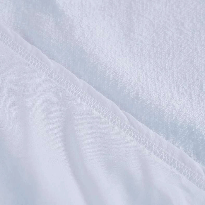 Coral Fleece Waterproof Mattress Protector 160X200+33cm-White Pan Home