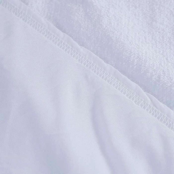 Coral Fleece Waterproof Mattress Protector -White Pan Home