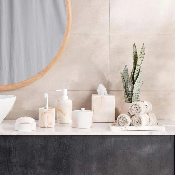Coral Resin Soap Dish - Off White Pan Home