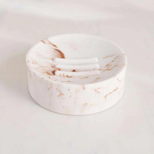 Coral Resin Soap Dish - Off White Pan Home