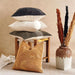 Corded Linen Embellished Down Feel Filled Cushion 50X50Cm - Ivory Pan Home