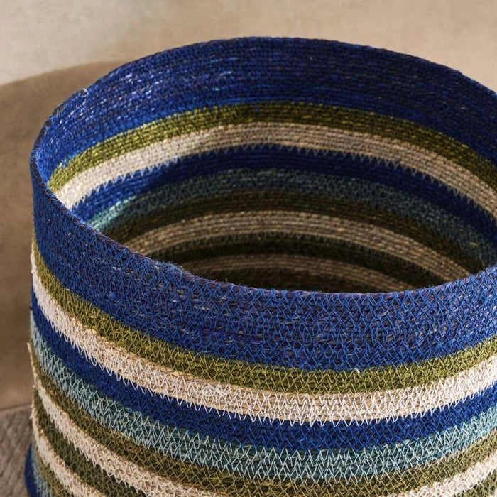 Cornelia Sea Grass Basket 33X33X30Cm - Blue Pan Home