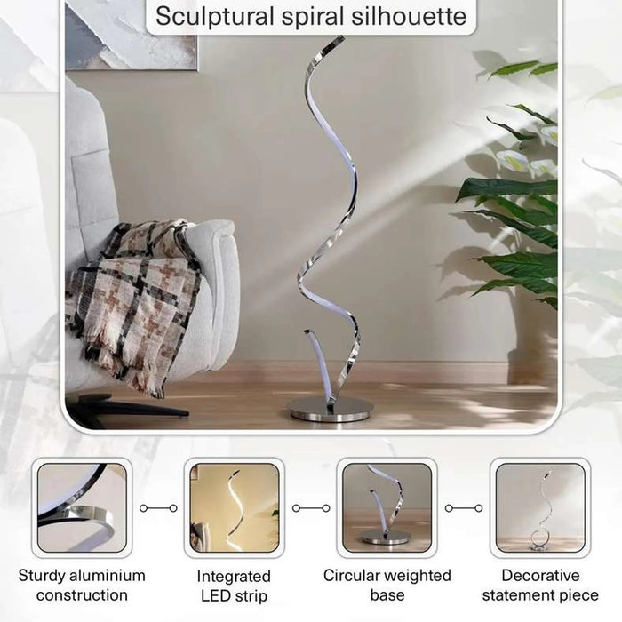 Cornell Integrated Led 22W Led Floor Lamp 28X133Cm - Chrome