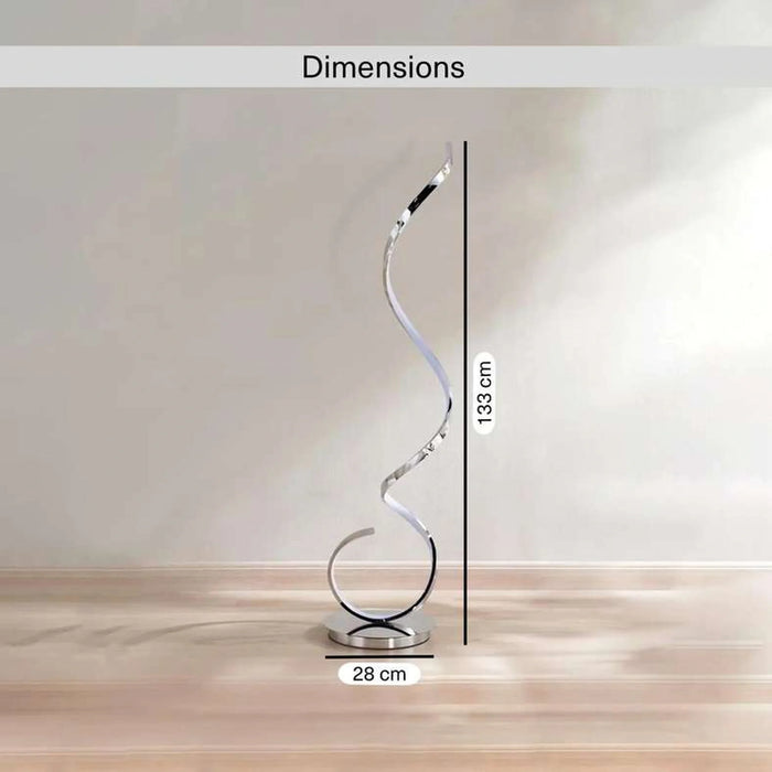 Cornell Integrated Led 22W Led Floor Lamp 28X133Cm - Chrome