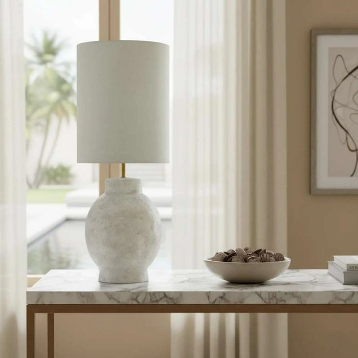 Cornet E27 Ceramic Table Lamp 35X90Cm - Grey