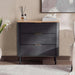 Cortez Chest Of Drawers With 3 Drawer - Natural Black Pan Home