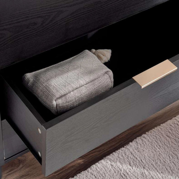 Cortez Chest Of Drawers With 3 Drawer - Natural Black Pan Home