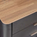 Cortez Chest Of Drawers With 3 Drawer - Natural Black Pan Home
