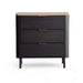 Cortez Chest Of Drawers With 3 Drawer - Natural Black Pan Home
