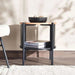 Cortez End Table With Storage Melamine Pan Home