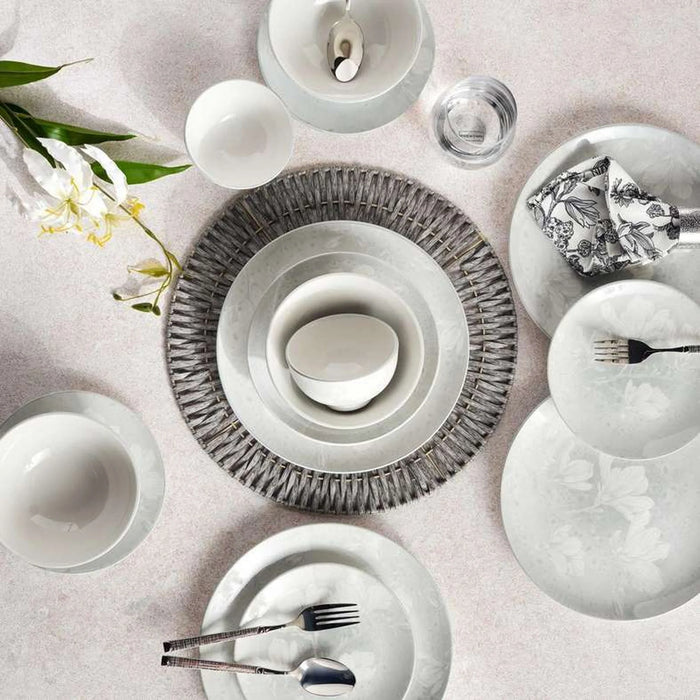 Corylus 20-Piece Porcelain Dinner Set -Grey