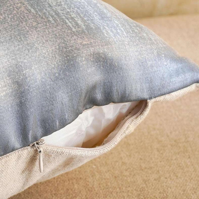 Cosmopolitan Art Silk Down Feel Filled Cushion 50X50Cm - Arctic Blue Pan Home