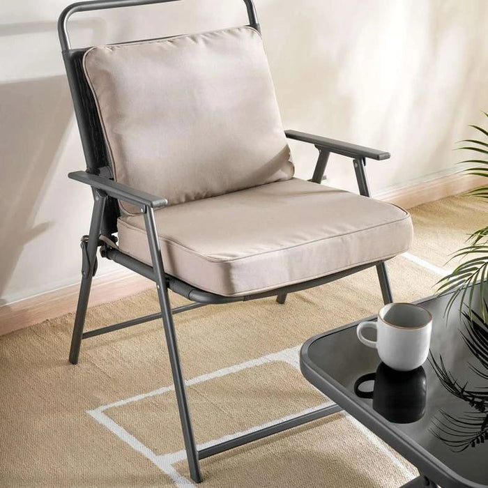 Costway  2 Piece Deep Seat Outdoor Chair Cushion Set - Beige