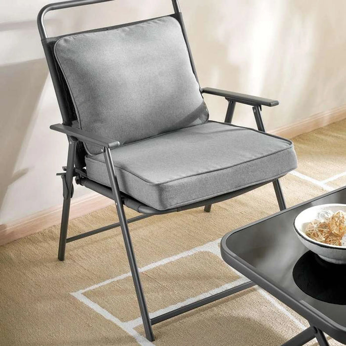 Costway  2 Piece Deep Seat Outdoor Chair Cushion Set - Grey