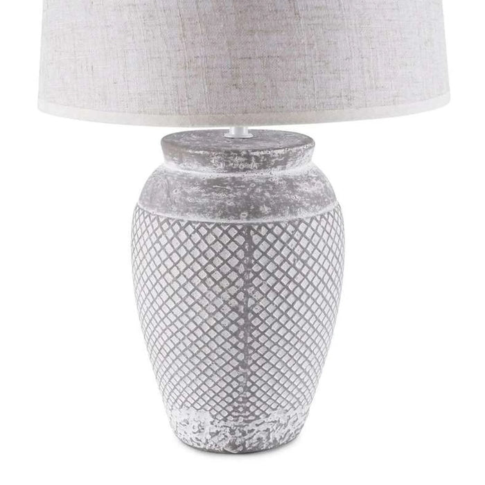 Cottage E27 Ceramic Table Lamp Dia 28X45Cm - Beige